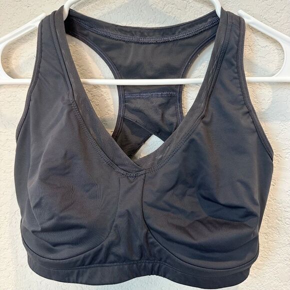 Athleta Black Supportive Racerback Sports Bra - Size 34DD - EUC - Picture 1 of 6